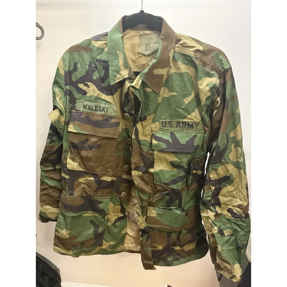 U.S.‎ Army BDU Woodland Camouflage Jacket Waleski Small-Short